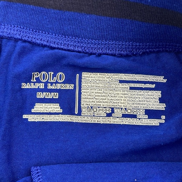 NWT Polo Ralph Lauren Polo 67 Slim Flex Joggers Blue Men’s Size M - Picture 10 of 11